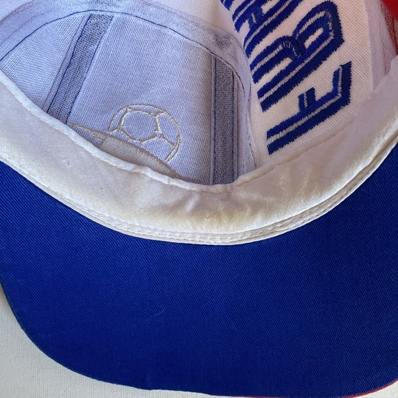 Vintage France 1998 World Cup strap back hat Coupe du Monde Soccer Football - Picture 10 of 12